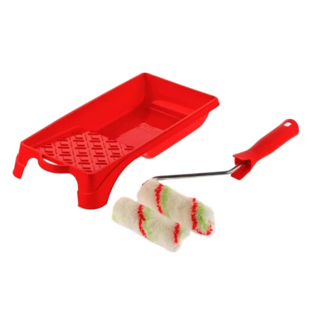 Малярный набор для работ с эмалями: кювета 150 мм х 290 мм и мини-валик 110 мм Сибртех 80453 купить в Надыме