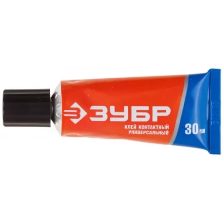 Клей ЗУБР контактный универсальный, в тубе, 30 мл 41924 купить в Надыме