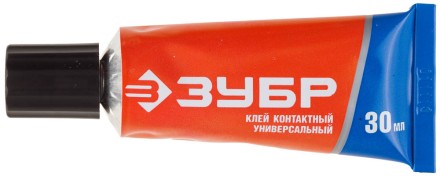 Клей ЗУБР контактный универсальный, в тубе, 30 мл 41924 купить в Надыме