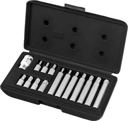 Набор бит TORX, хвостовик-шестигранник, 10 мм, CrV, 15 предм  STELS 11315 купить в Надыме