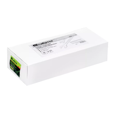 Набор ключей комбинированный 6-32 мм Сибртех 15445, 26 шт, желтый цинк купить в Надыме