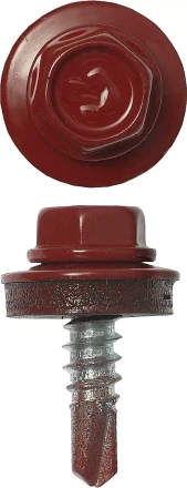 Саморезы ЗУБР "ПРОФЕССИОНАЛ" окраш., RAL 3003 рубин.-красн., для крепл. кров. матер. к металл. констр., 5.5x19мм, 500шт 4-300315-55-019-3003 купить в Надыме