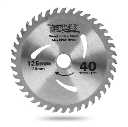 MESSER ТСТ диск по дереву 125Х20Х40Т мах 9200 об/мин купить в Надыме