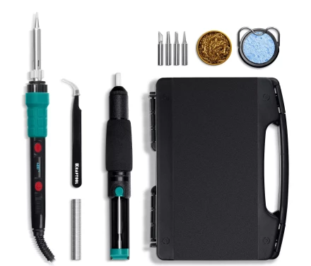 KRAFTOOL KS-15, 14-в-1 цифровая мини-паяльная станция, 90-480°С, 145 Вт, в кейсе 55346 купить в Надыме