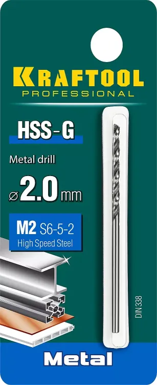 Сверла по металлу HSS-G Оберон 29651-2 купить в Надыме