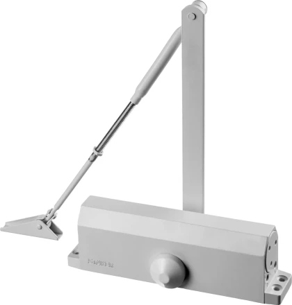 Доводчик дверной STAYER, для дверей массой до 100 кг, цвет белый 37916-100 купить в Надыме