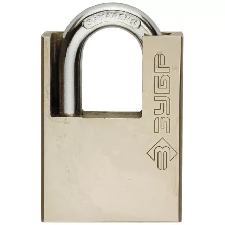 Замок навесной ЗУБР "серия 223" с защитой дужки, 60мм 4-37223-60 купить в Надыме