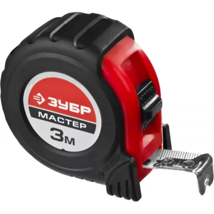 Рулетка ЗУБР "МАСТЕР", обрезиненный корпус, на карточке, 3м/16мм 34055-03-16_z02 купить в Надыме