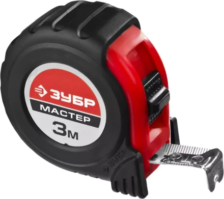 Рулетка ЗУБР "МАСТЕР", обрезиненный корпус, на карточке, 3м/16мм 34055-03-16_z02 купить в Надыме