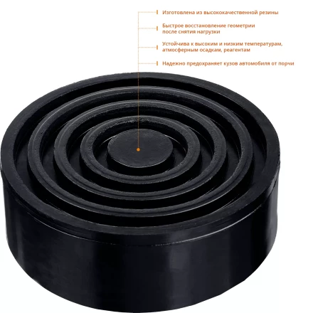 Опора резиновая для домкрата серия ПРОФЕССИОНАЛ купить в Надыме