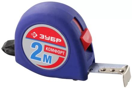 Рулетка ЗУБР "СТАНДАРТ", корпус с резиновым напылением, 2м/16мм 34016-2 купить в Надыме