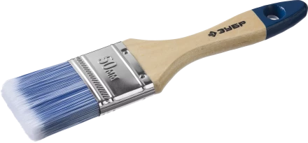 Плоская кисть ЗУБР АКВА 20 мм 3/4? светлая искусственная щетина деревянная ручка для воднодисперсионных и акриловых ЛКМ 4-01007-020 купить в Надыме