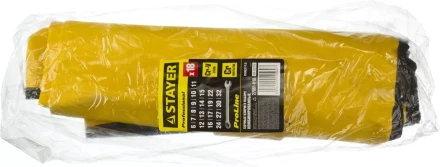 Набор: Ключ STAYER "PROFI" гаечный комбинированный, Cr-V сталь, хромированный, 6-32мм, 18шт 27081-H18 купить в Надыме