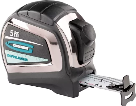 Рулетка "Doppelhaken" 5 м x 19 мм двухсторонний зацеп нейлон двуст. шкала автоматич  GROSS 31123 купить в Надыме
