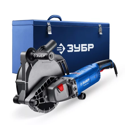 ЗУБР d 230 мм, 2700 Вт, 65 мм, штроборез (бороздодел), метал. ящик, Профессионал (ЗШ-П65-2700 ПСТК) купить в Надыме