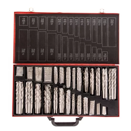 Набор сверл по металлу 1-13 мм 230 шт. HSS в металлическом кейсе Matrix 723230 купить в Надыме