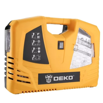 Компрессор безмасляный DEKO 180 с набором из 6 инструментов, 009-0100 купить в Надыме