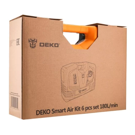 Компрессор безмасляный DEKO 180 с набором из 6 инструментов, 009-0100 купить в Надыме