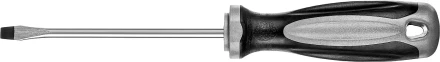 Отвертка MIRAX 25095-05-10, закаленный стержень, двухкомпонентная рукоятка, SL5x100мм 25095-05-10 купить в Надыме