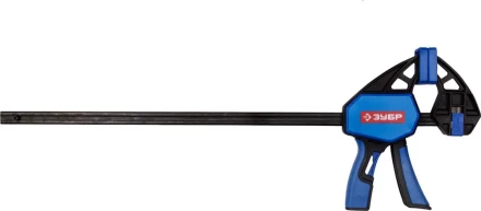 Струбцина ЗУБР"ПРОФЕССИОНАЛ"ручная пистолетная, корпус нейлон,армир фиберглассом,двухкомп ручки,метал рейка,450/645мм,150кгс 32243-45 купить в Надыме