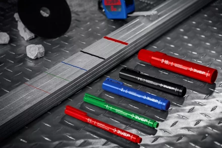 ЗУБР МП-300 красный, 2 мм перманентный маркер (06322-3) купить в Надыме