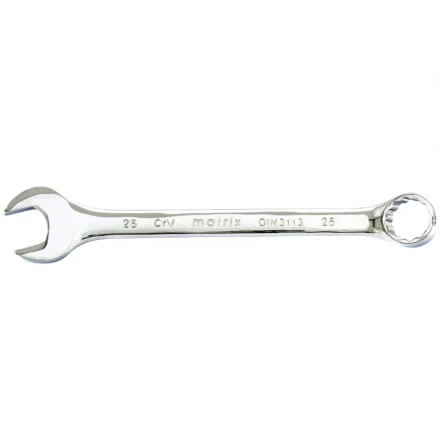 Ключ комбинированный 25 мм CrV полированный хром MATRIX 15170 купить в Надыме