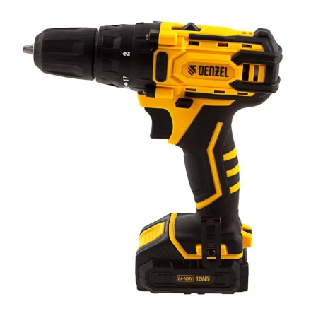 Дрель-шуруповерт аккумуляторная CDL-12-01CB, Li-Ion, 12 В, 1 акк.// Denzel 26104 купить в Надыме