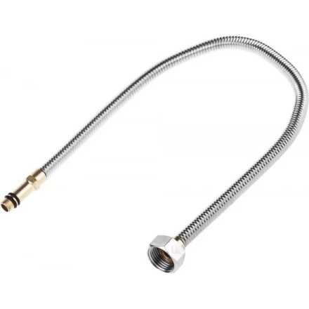 Подводка ЗУБР "ЭКСПЕРТ" сильфонная из нержавеющей стали, для смесителя, удлиненная, г/ш (гайка-штуцер), 1/2", 0,5м 51013-050 купить в Надыме