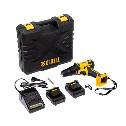 Дрель-шуруповерт аккумуляторная CDL-12-02BM, Li-Ion, 12 В, 2 акк.// Denzel 26105 купить в Надыме