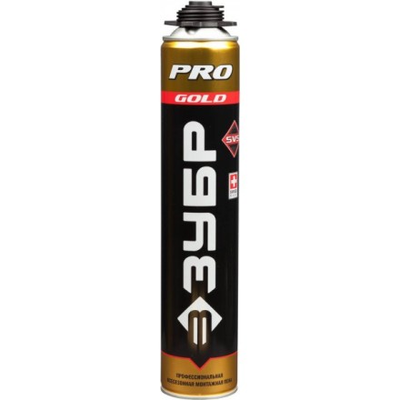 Пена ЗУБР &quot;GOLD PRO&quot; профессиональная, монтажная, пистолетная, всесезонная, 750мл 41155 купить в Надыме