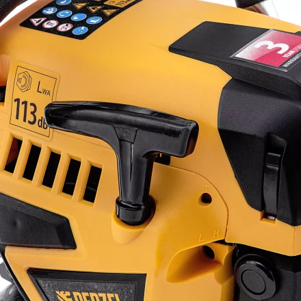 Пила цепная бензиновая Denzel DS-5218, шина 45 см, 52 см3, 3 л.с, шаг 0,325, паз 1,5 мм, 72 звена 95237 купить в Надыме