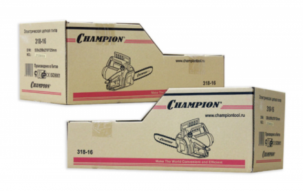 Электропила 318-16 3/8-1,3-57 поперечный двигатель CHAMPION купить в Надыме