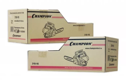 Электропила 318-16 3/8-1,3-57 поперечный двигатель CHAMPION купить в Надыме
