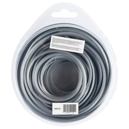 Леска для триммера армированная алюминием квадратная, 2,7мм х 15м, блистер ALUFLEX Denzel 96835 купить в Надыме