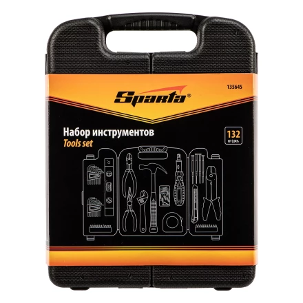 Набор инструментов бытовой Sparta 135645, 132 предмета купить в Надыме
