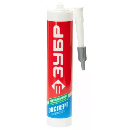 Герметик силиконовый ЗУБР "ЭКСПЕРТ" прозрачный, нейтральный, 280мл 41237-2 купить в Надыме
