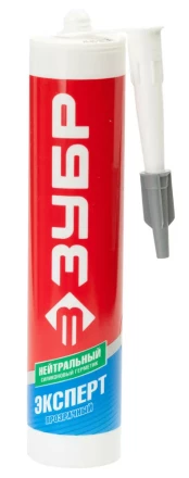 Герметик силиконовый ЗУБР "ЭКСПЕРТ" прозрачный, нейтральный, 280мл 41237-2 купить в Надыме