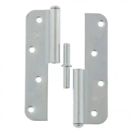 Петля накладная ПН1-130 левая цинк 4штуки  Металлист Россия 91555 купить в Надыме