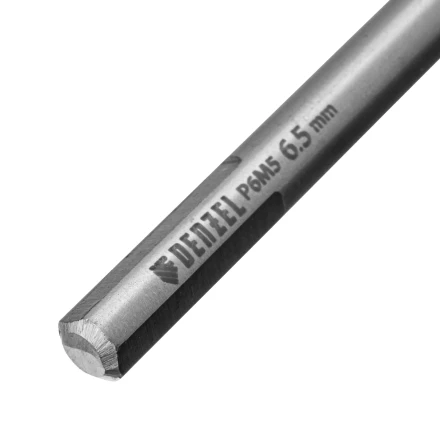 Сверло спиральное по металлу Denzel 6,5 х 148 мм, Р6М5, Golden Tip, удлиненное, 718257 купить в Надыме