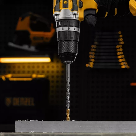 Сверло спиральное по металлу Denzel 6,5 х 148 мм, Р6М5, Golden Tip, удлиненное, 718257 купить в Надыме