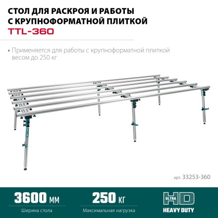 Стол для крупноформатной плитки KRAFTOOL 33253-360 купить в Надыме