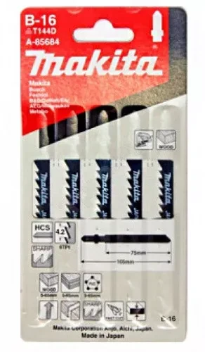 Пилки для лобзика Makita B-16 A-85684 (дерево, ДСП, PVC) купить в Надыме