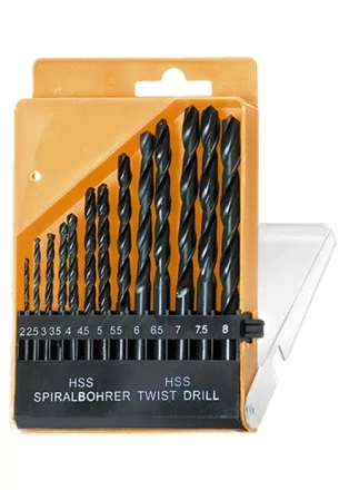 Набор сверл по металлу 2-8 мм (через 0,5 мм) HSS 13шт цилиндрический хвостовик SPARTA 723355 купить в Надыме