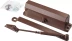 Доводчик дверной STAYER, для дверей массой до 100 кг, цвет коричневый 37917-100 купить в Надыме