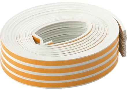 Уплотнитель 12 м профиль "E" белый СИБРТЕХ 93921 купить в Надыме