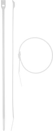 Кабельные стяжки белые КОБРА с плоским замком нейлоновые пакет серия ПРОФЕССИОНАЛ купить в Надыме