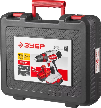 Дрель-шуруповерт 2 АКБ ЗДА-18-2 КИН серия МАСТЕР купить в Надыме