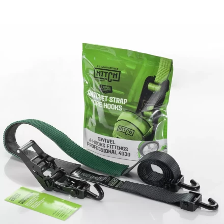 Ремень стяжной автовозный HITCH PROFF 50мм STF 600DaN 4000кг 3м текстил контр 750мм поворотн J-крюки (SZ068109) купить в Надыме