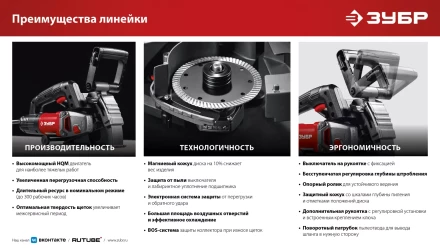 ЗУБР d 125 мм, 1200 Вт, 30 мм, штроборез (бороздодел) (ЗШ-30-1205 Т) купить в Надыме