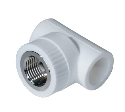 Тройник комб. PP-R ВР 20мм х 1/2 белый (25/125) 45450 купить в Надыме